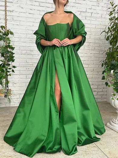 Ball Gown Strapless Satin Prom Dresses With Ruched #Milly020113504