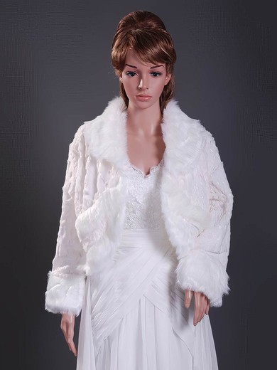 Elegant Long Sleeve Faux Fur Holiday/Party/Evening/Wedding Coats #1420008