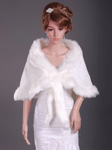 Gorgeous Feather/Fur Wedding Shawls #1420024