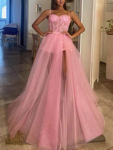 Glitter One Shoulder Formal Dress for Women Plus Size Sparkly Sequin  Evening Prom Dress Rose Pink with Detachable Satin Skirt Ball Gown 20W