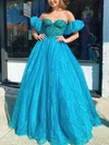 Princess Sweetheart Organza Floor-length Prom Dresses With Beading #Milly020114629