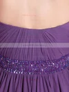 Grape Affordable Short/Mini Criss Cross and Sequins Chiffon Sweetheart Prom Dress #02051645