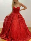 Ball Gown Sweetheart Glitter Sweep Train Prom Dresses #Milly020115081