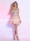 Short/Mini Tulle Sweetheart Crystal Detailing Beading Cute Prom Dresses #02051652
