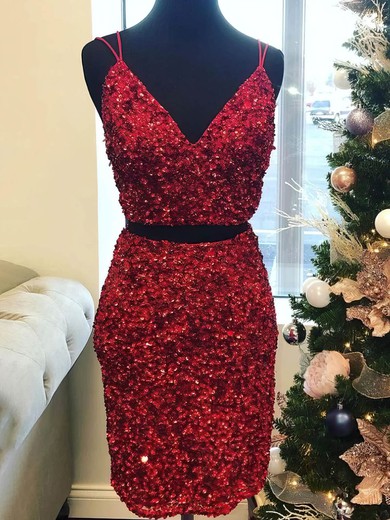 Two Pieces Sequin Bodycon Mini Dress #Milly020115559