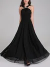 A-line V-neck Chiffon Floor-length Bridesmaid Dresses With Sashes / Ribbons #Milly01014319