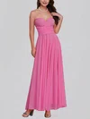 A-line Sweetheart Chiffon Ankle-length Bridesmaid Dresses #Milly01014358