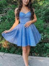 A-line Sweetheart Glitter Short/Mini Short Prom Dresses #Milly020020111547