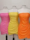 Sheath/Column Straight Sequined Short/Mini Short Prom Dresses #Milly020020111212