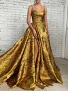 Ball Gown/Princess Sweep Train Sweetheart Satin Split Front Prom Dresses #Milly020115846