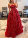 Ball Gown Strapless Tulle Floor-length Prom Dresses With Sequins #Milly020115980