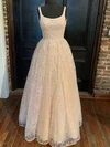 Ball Gown Scoop Neck Glitter Floor-length Prom Dresses #Milly020116374