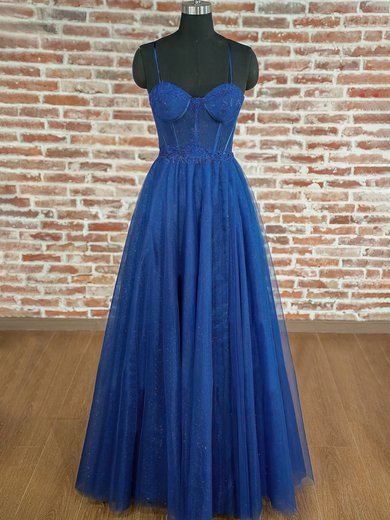 Ball Gown Sweetheart Glitter Tulle Floor-length Prom Dresses #Milly020116410