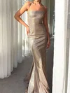 Sheath/Column Square Neck Glitter Prom Dresses #Milly020116529