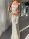 Sheath/Column Square Neck Glitter Prom Dresses #Milly020116530