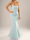 Trumpet/Mermaid Sweep Train Straight Glitter Prom Dresses #Milly020116599