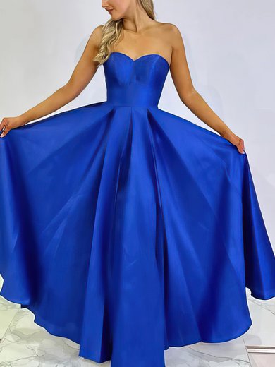 Ball Gown Sweetheart Satin Floor-length Prom Dresses #Milly020116859