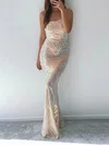 Sparkly Sheath/Column Sequin One Shoulder Formal Dresses PT020116928