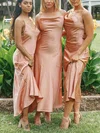 Sheath/Column Cowl Neck Satin Ankle-length Formal Dresses PT020117002