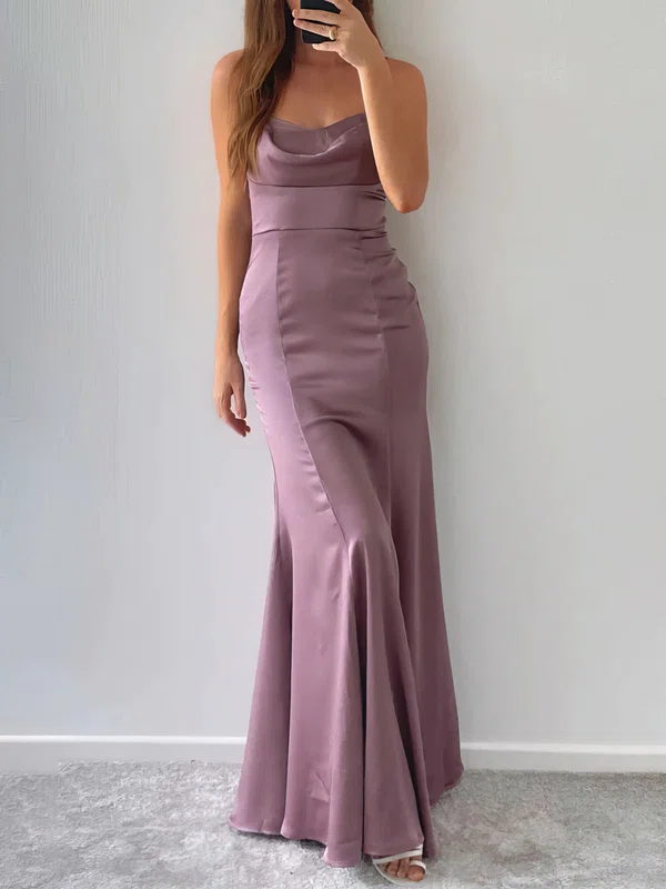 Sheath/Column Cowl Neck Satin Floor-length Formal Dresses PT020117016