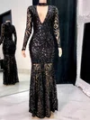 Sheath/Column High Neck Floor-length Formal Dresses PT020117172