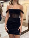 Tight Off-The-Shoulder Corset Homecoming Dresses With Beading #Milly020117474