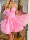 Puffy Skater Tulle Tiered Ruffle Homecoming Dresses #Milly020117484