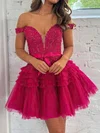 Corset Skater Glitter Bow Tiered Homecoming Dresses #Milly020117522