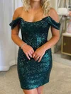 Corset Bodycon Sequin Off-The-Shoulder Homecoming Dresses #Milly020117534