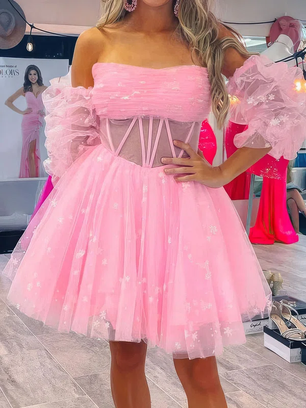 Pink tulle skater dress best sale