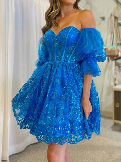 Corset Skater Lace Sweetheart Homecoming Dresses #Milly020117595