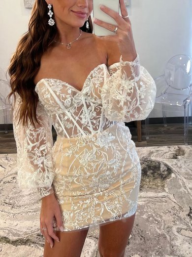 Long Sleeves Lace Bodycon Mini Dress #Milly020117706