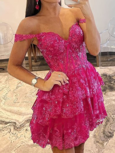 Corset Skater Appliques Tiered Homecoming Dresses #Milly020117722