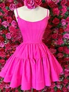Corset Skater Stain Ruffle Bow Homecoming Dresses #Milly020117728