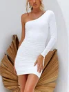 Ruched One Shoulder Bodycon Mini Dress PT02023627