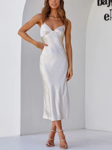 Satin Midi Dress PT02023705