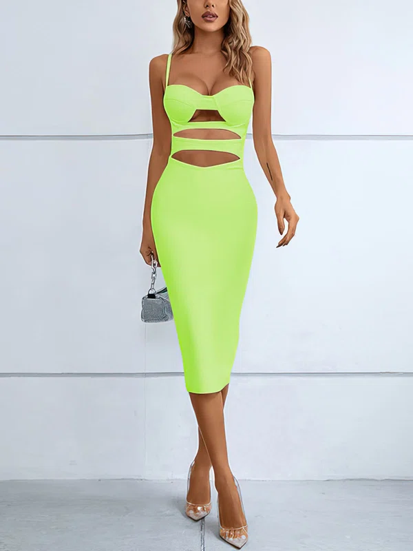 Cut Out Bodycon Midi Dress PT02024670