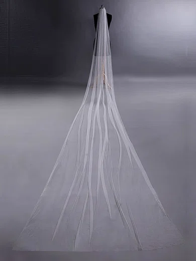1 Layer Cathedral Length Wedding Veils #03010012