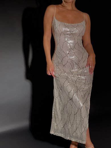 Backless Sequin Lace Maxi Dress PT02025489