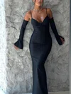 Black Long Sleeve Maxi Dress PT02025517