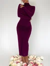 Grape Long Sleeve Ruched Corset Maxi Dress PT02025531