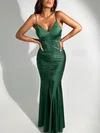 Dark Green Ruched Maxi Dress PT02025614