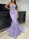 Trumpet/Mermaid Sweetheart Glitter Sweep Train Prom Dresses #Milly020117862