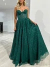 Ball Gown/Princess Sweetheart Glitter Floor-length Prom Dresses With Pockets #Milly020118024