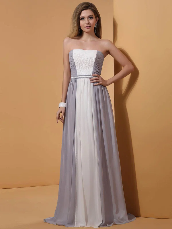 Multi Colours Strapless Chiffon with Sashes / Ribbons Online Prom Dress #02023184