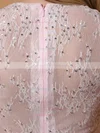 Scoop Neck Short/Mini Cap Straps Pink Lace Satin Sequins Cute Prom Dress #02051655