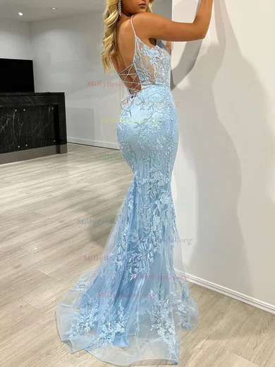 Sequin Beading Silver Trumpet Mermaid Prom Dress With Sleeves