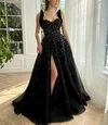 Ball Gown/Princess Sweetheart Organza Sweep Train Prom Dresses With Split Front #Milly020120060