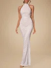 Sheath/Column Halter Sequined Ankle-length Prom Dresses PT020118241