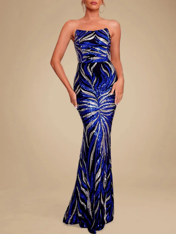 Trumpet/Mermaid Straight Sequined Floor-length Prom Dresses PT020118794